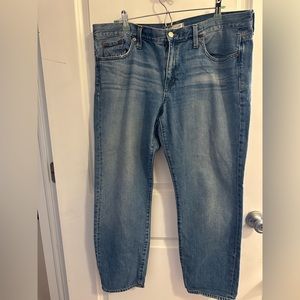 Madewell Straight Leg Midrise Mom Jeans— 27.5” inseam!